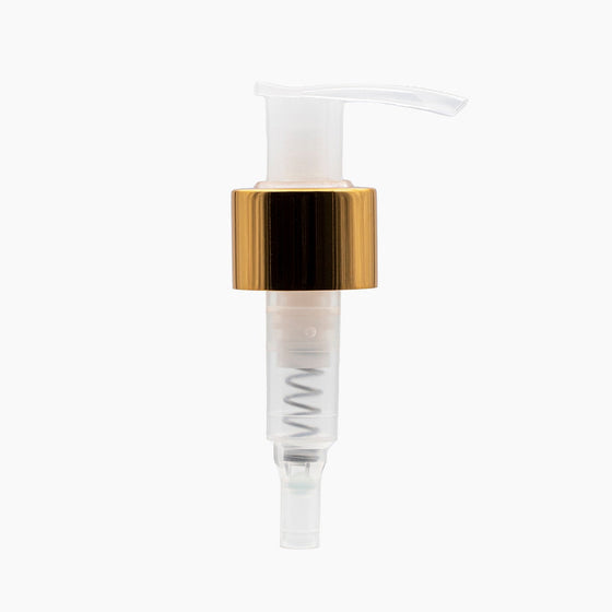 Lotion pump(24mm)-Gold collar