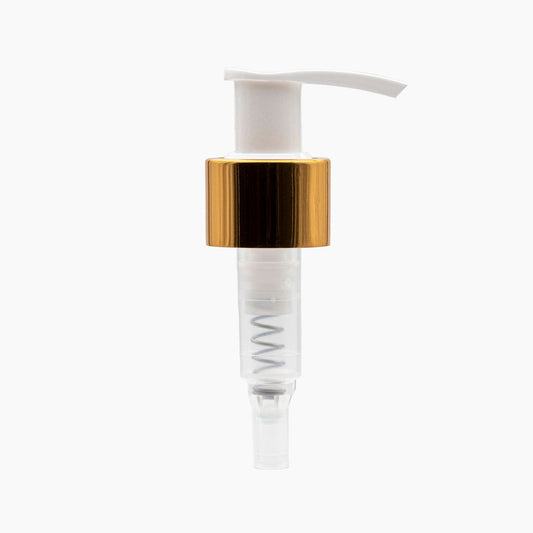 Lotion pump(24mm)-Gold collar
