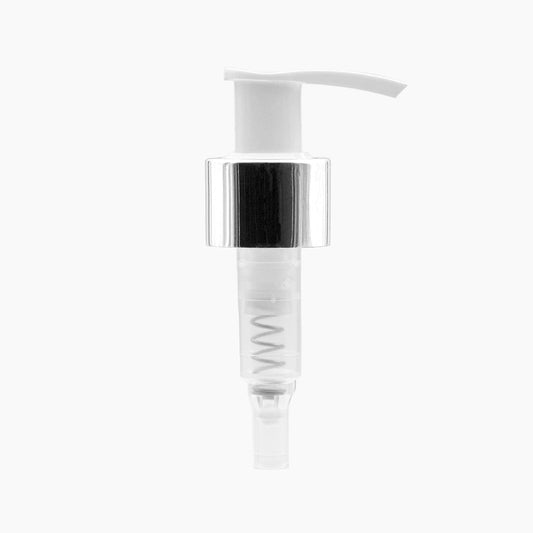 Lotion pump (24mm)- Silver collar
